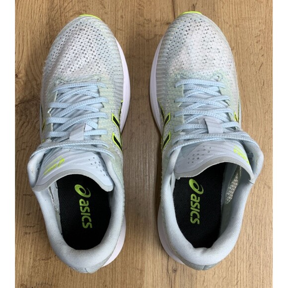 Asics Women's Magic Speed 2 FF Blast + US Size 8.5 Light Blue Yellow Lightening - Picture 12 of 13